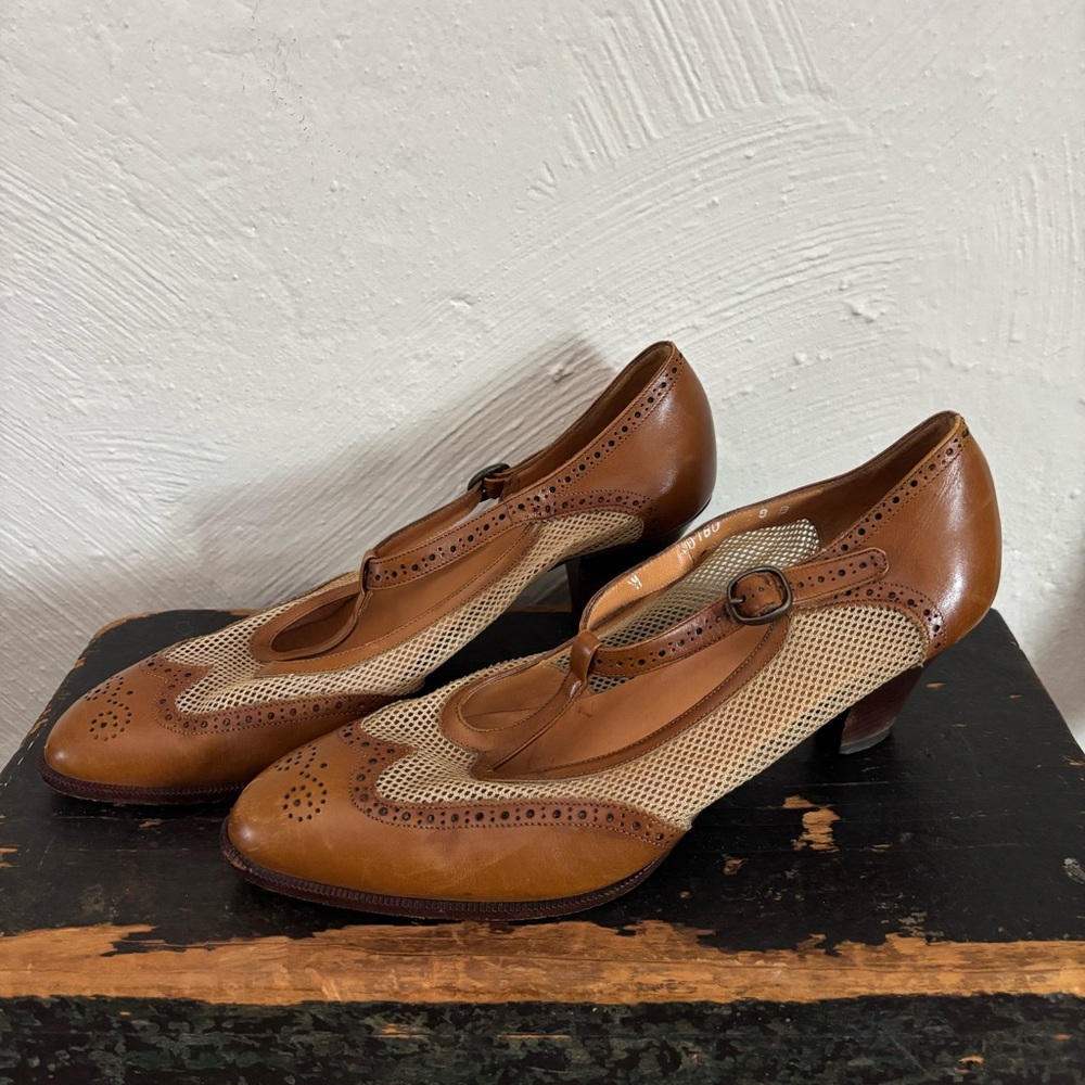 Vintage Ralph Lauren Wingtip Oxford Heels